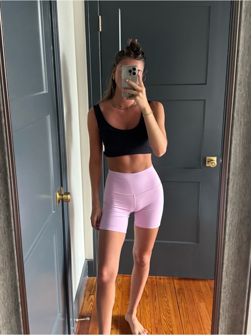 Lululemon Pinky Lavender Bike Shorts - Picture 9 of 12